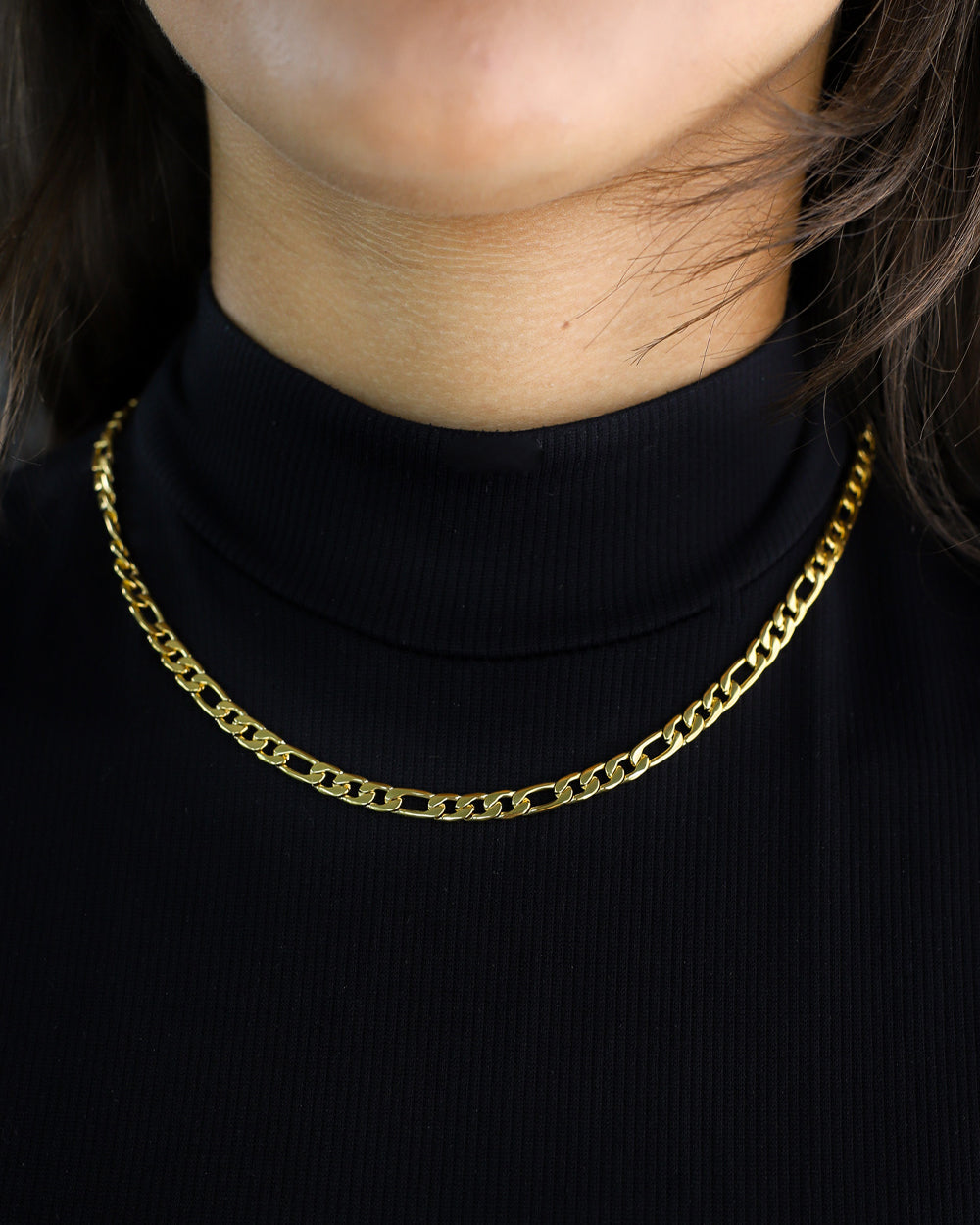 CLEAN FIGARO CHAIN. - 5MM 18K GOLD
