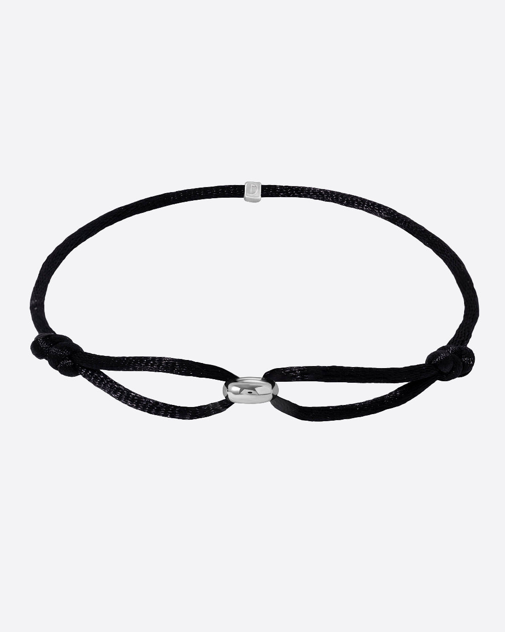 MINIMAL CORD BRACELET 925. - WHITE GOLD